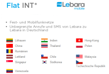 Allnet Flat für Ausland von Lebara Mobile