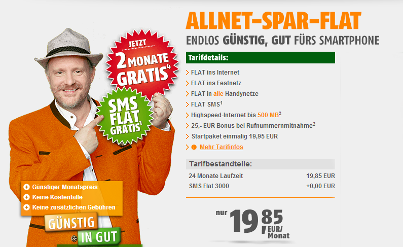 klarmobil.de-all-net-spar-flat-2-monate-gratis