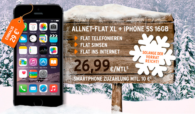 Allnet-Flat XL und iPhone 5s