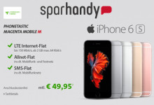 sparhandy Phonetastic MagentaMobil und iPhone 6s/6s PLUS oder Samsung GALAXY S6/S6 Edge