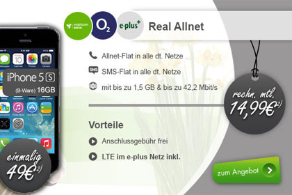 Modeo - Real Allnet-Flats mit Smartphone