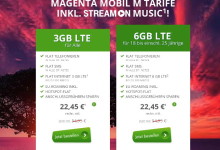 Modeo Angebot für Magenta-Mobil Tarife mit 3 GB und 6 GB LTE im Vergleich