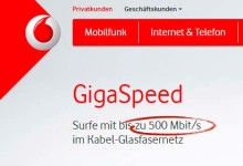 Vodafone - 500 Mbit/s